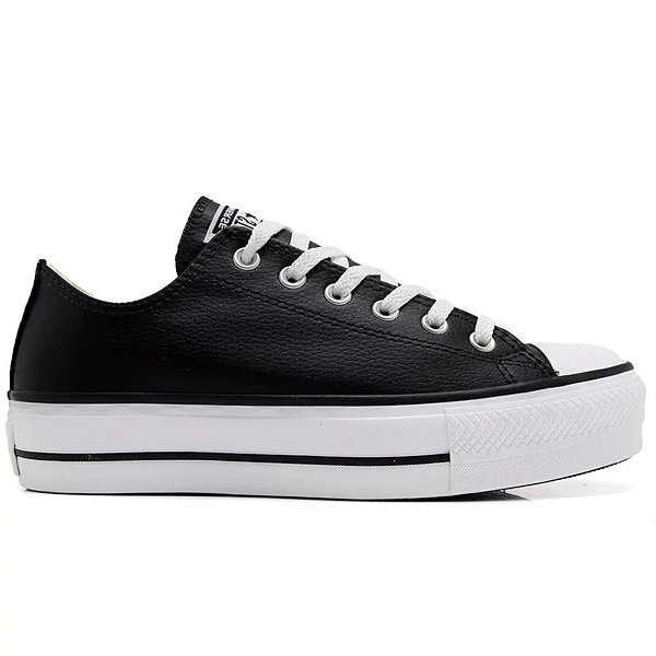 Tênis Converse All Star Chuck Taylor Platform Lift OX Preto Branco