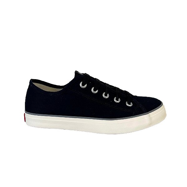 Tênis Coca-Cola Stream Canvas Feminino Preto Off White