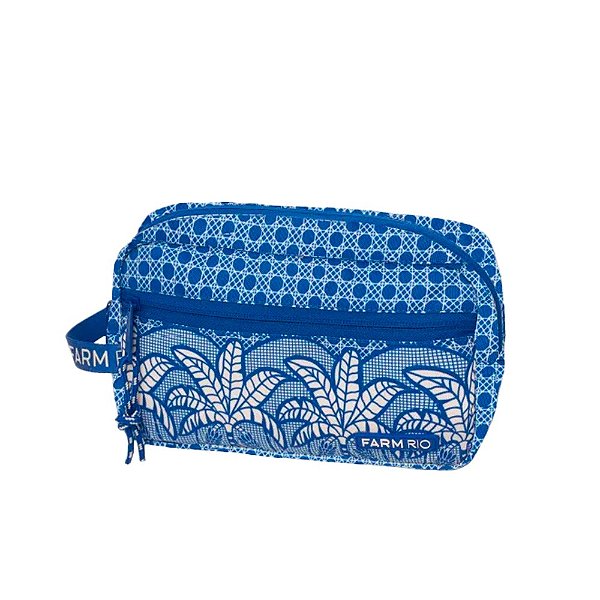Necessaire Farm Amô Refresco Feminina Azul Branco