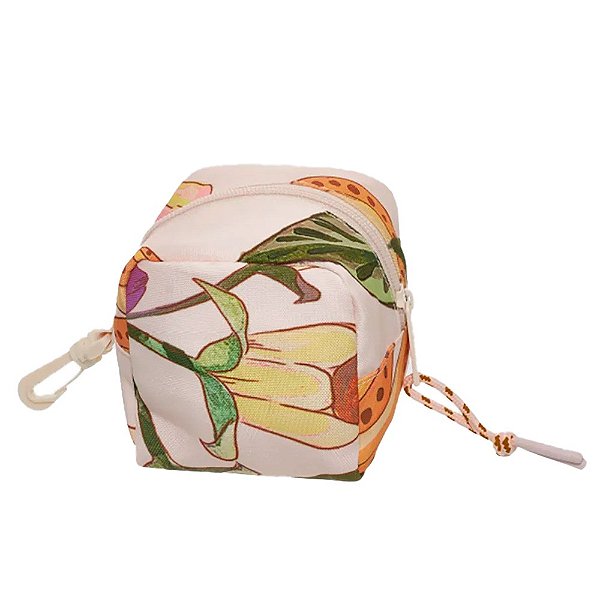 Necessaire Farm Caçula Pássaro em Flor Bege