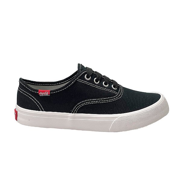 Tênis Coca-Cola Kick Summer CC0471 Unissex Preto Branco