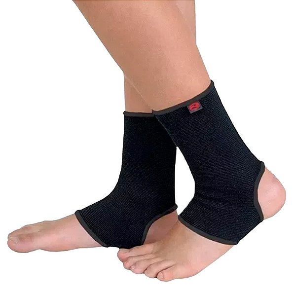 Tornozeleira Elástica Realtex Neoprene Infantil Preto