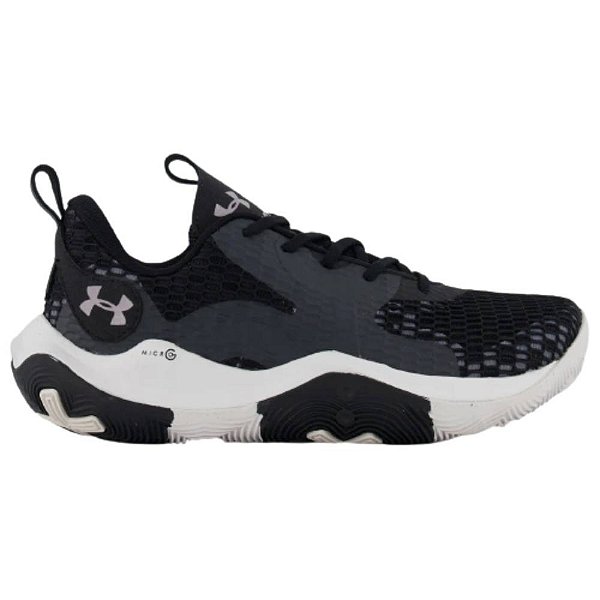 Tênis Under Armour Basket Spawn 3 Preto Branco