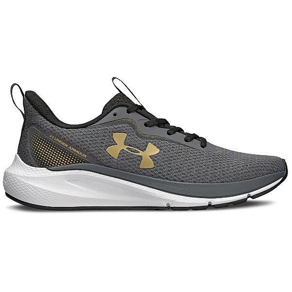 Tênis Under Armour Charged First Masculino Cinza Dourado