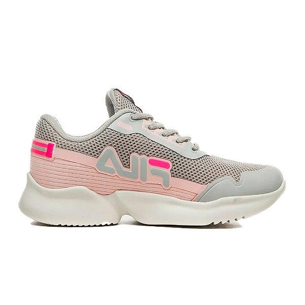 Tênis Fila Split Infantil Cinza Rosa