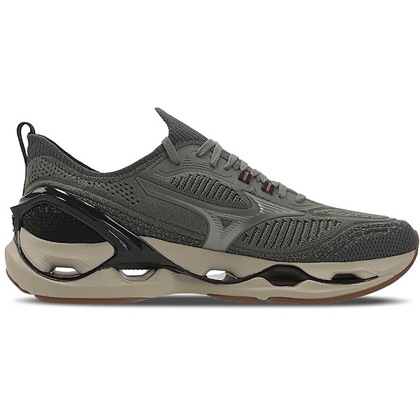 Tênis de Corrida Mizuno Masculino Wave Endeavor 3 Verde Militar