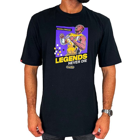 Camisa Thug Nine Mamba Forever Masculina Preto