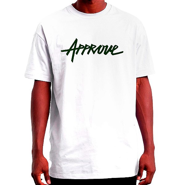 Camisa Approve Bold New Classic Masculina Branco Verde