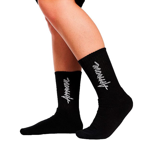 Meia Approve New Classic Unissex Preto Branco