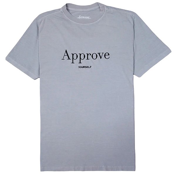 Camisa Approve Bold Chromatic Masculina Cinza Branco