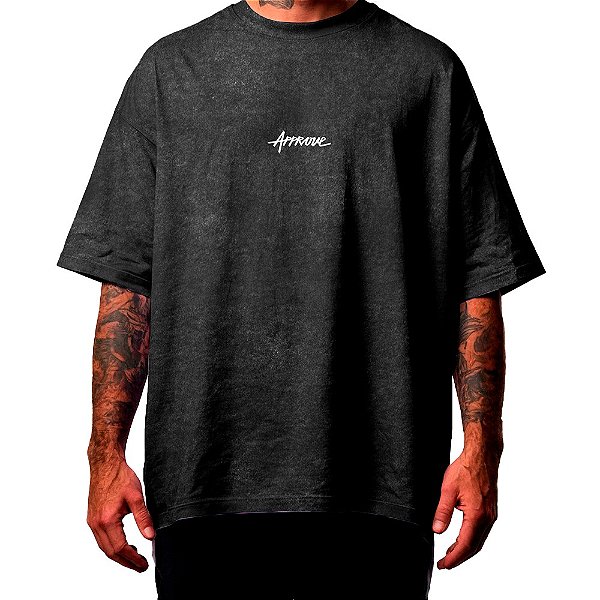 Camiseta Huge Approve Washed Preta