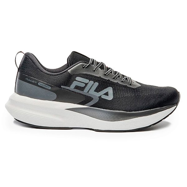Tênis FILA Racer Fastpace Masculino Preto Cinza e Branco