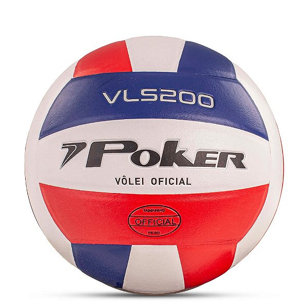 Bola de Vôlei 7Poker Semi Profissional VLS 200 Azul Vermelho