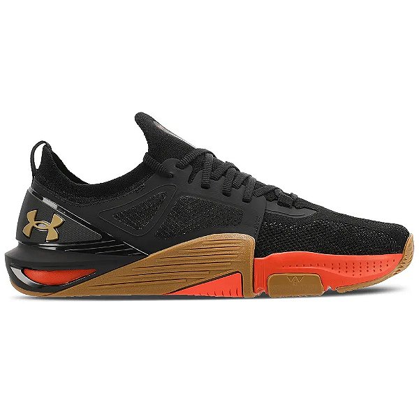 Tênis de Treino Under Armour Tribase Cross 2 Preto Marrom Vermelho