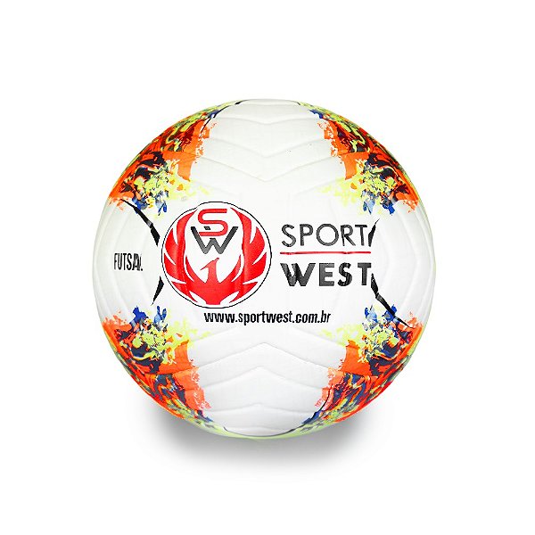 Bola Sport West Futsal Pro Brasil 25 Branco Verde e Laranja