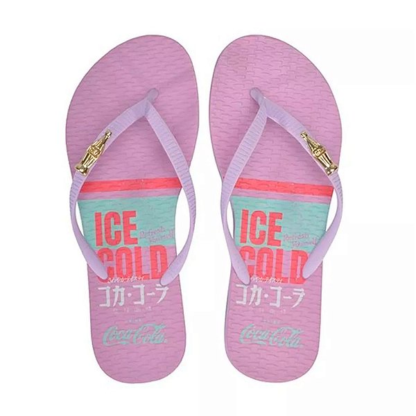 Chinelo Coca Cola Marina Bay Feminino Lilás