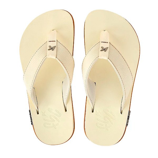 Chinelo Kenner Kivah Masculino Bege e Marrom