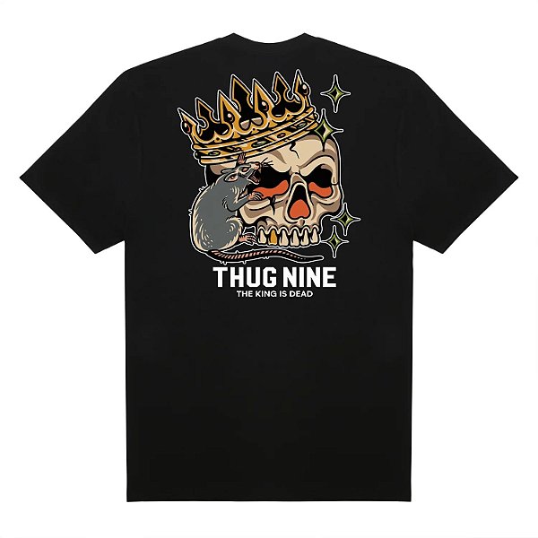 Camisa Thug Nine King Is Dead Preto