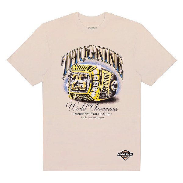 Camiseta Thug Nine The Ring Bege