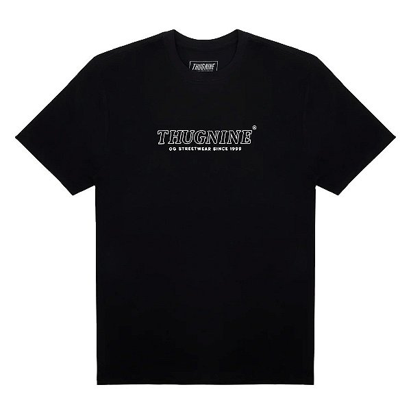 Camisa Thug Nine Oversized Bonghead Masculina Preto