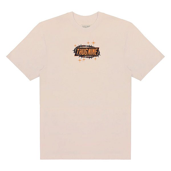 Camisa Thug Nine Oversized Chicana Masculina Bege