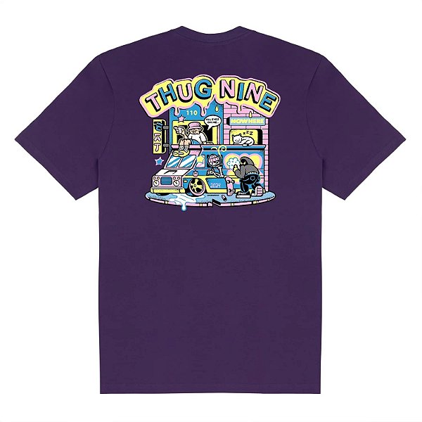 Camisa Thug Nine All Eyes On Me Roxo