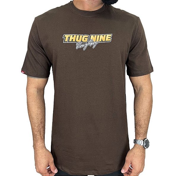 Camisa Thug Nine Doughboy Masculina Marrom
