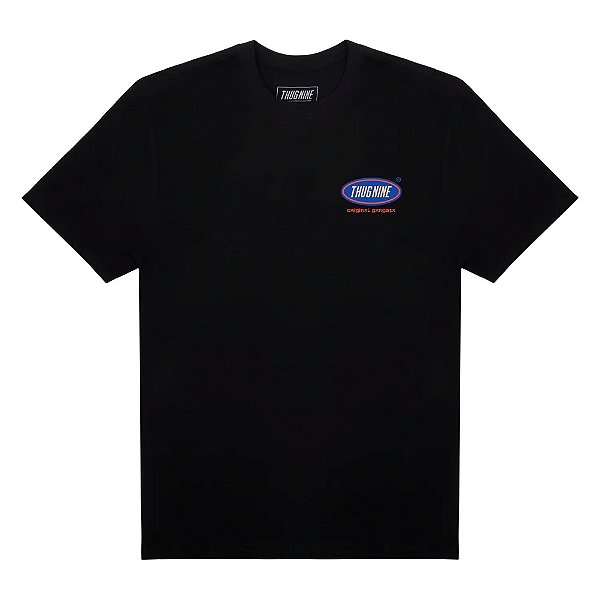 Camiseta Thug Nine Oni Gangsta Preto