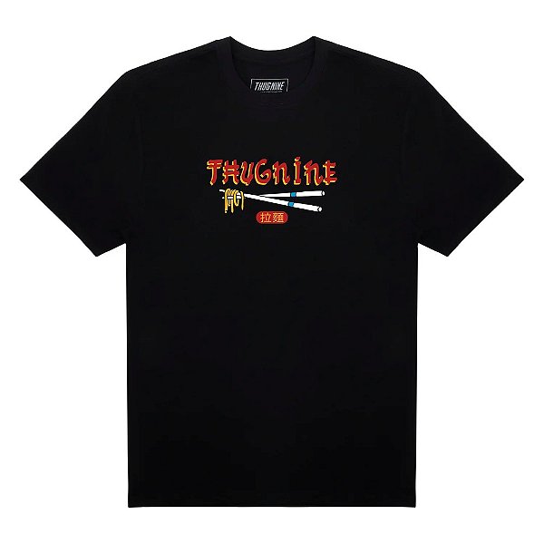 Camiseta Thug Nine Lamen Storm Preto