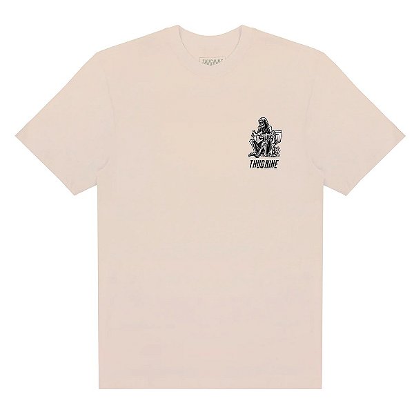 Camisa Thug Nine Turmoil Masculino Bege