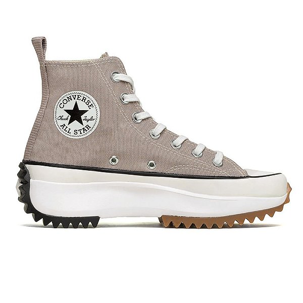Tênis Converse All Star Run Star Hike Seasonal Cano Alto Cinza Pedra, Preto e Branco