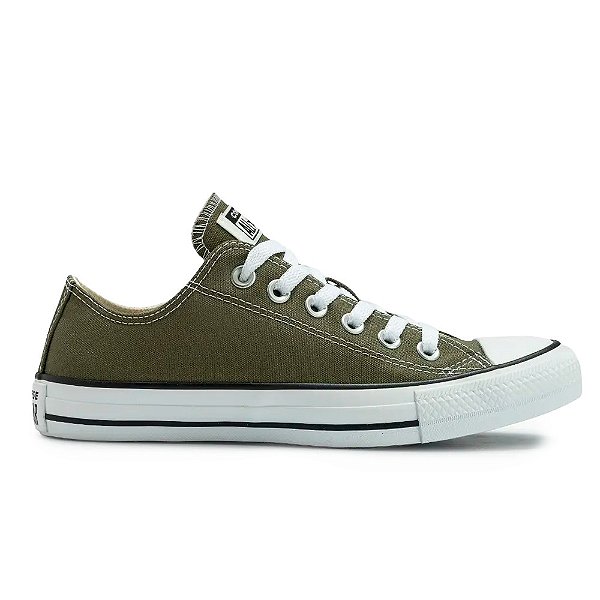 Tênis Converse All Star Chuck Taylor Feminino Verde, Preto e Branco
