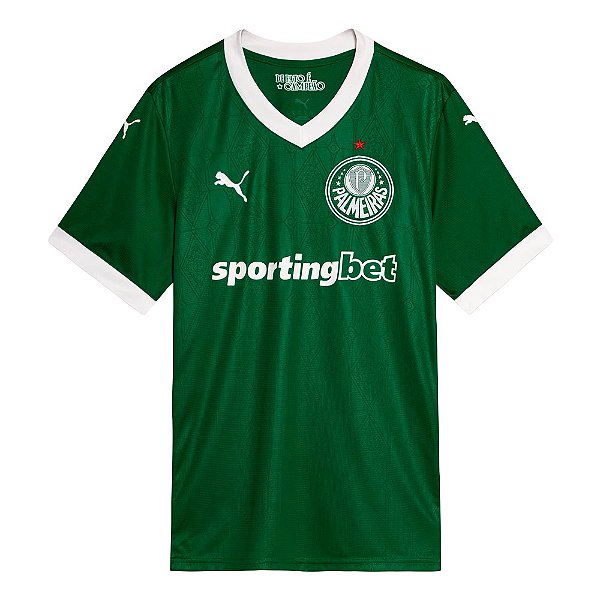 Camisa Puma Palmeiras Masculina I 25/26 Verde