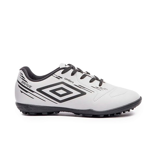 Chuteira Umbro Society Brave Infantil Branco e Preto