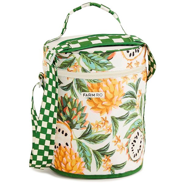 Cooler Farm Farofa Biriba Off White/Verde/Amarelo