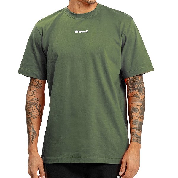 Camiseta New Over Self Logo Militar