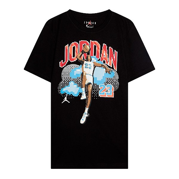 Camisa Jordan CSTMZD Air Digi Kids Preto