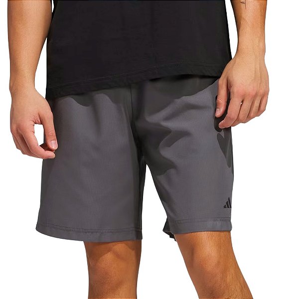 Bermuda Adidas AEROREADY Masculina Cinza/Preto
