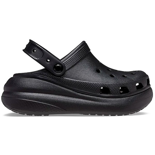 Sandália Crocs Classic Crush Clog Feminina Preta