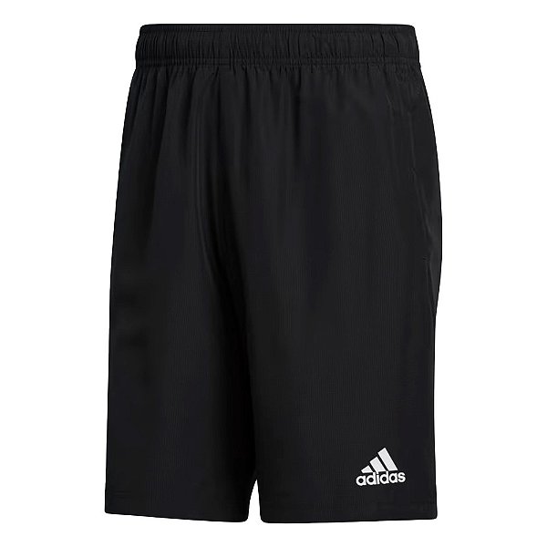 Bermuda Adidas Plain Aeroready Masculina Preto Branco