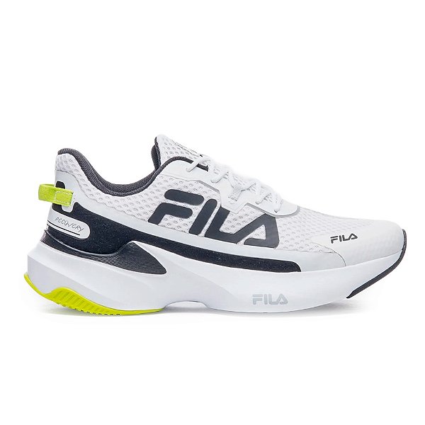 Tênis Fila Recovery Masculino Branco, Preto e Verde