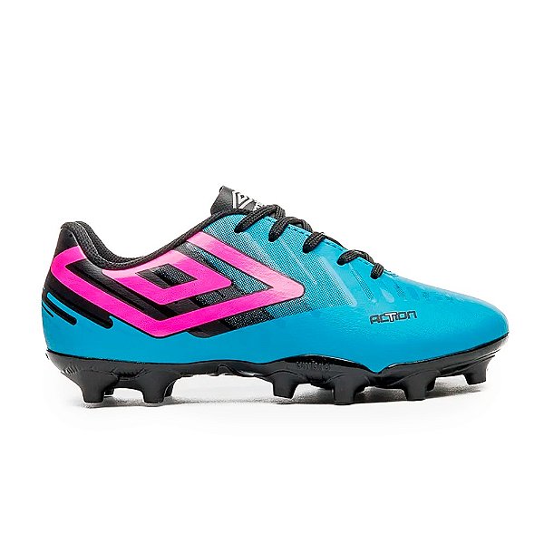 Chuteira Umbro Campo Class 2.2 JR Preto e Lima