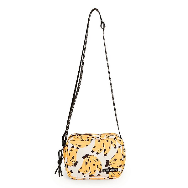Bolsa Farm Chamego Bossa Banana Branco e Preto