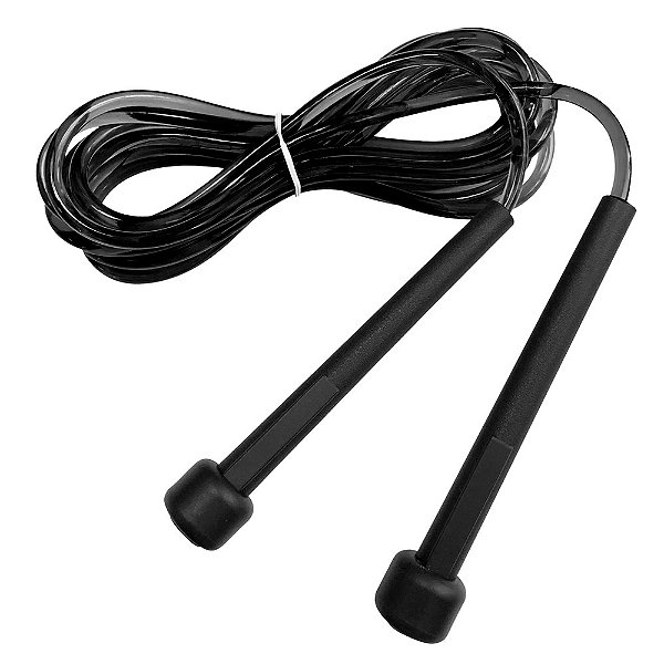 Corda de Pular Poker Light Training 270x0,5cm Preta