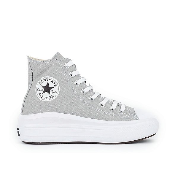 Tênis Converse All Star Move Cano Alto Feminino Cinza