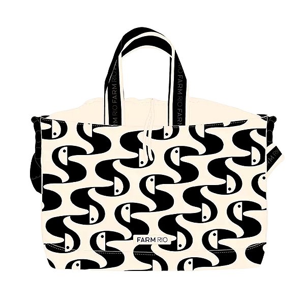 Bolsa Farm Carioca Copatucano Off White/Preto