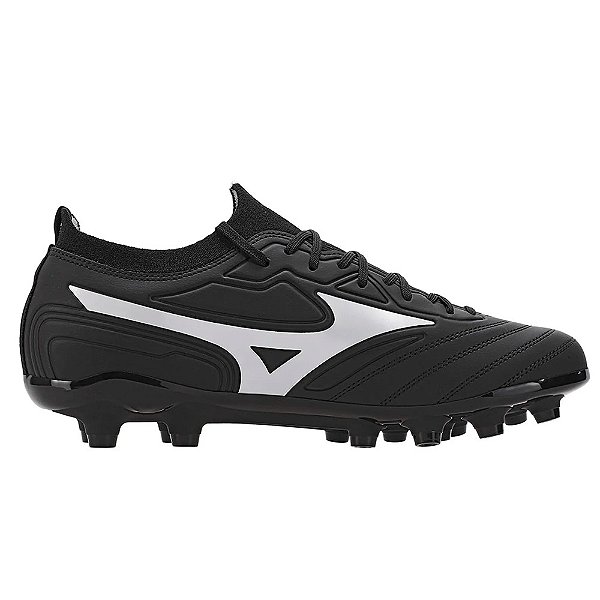Chuteira Mizuno Campo Regent MD Preto/Branco