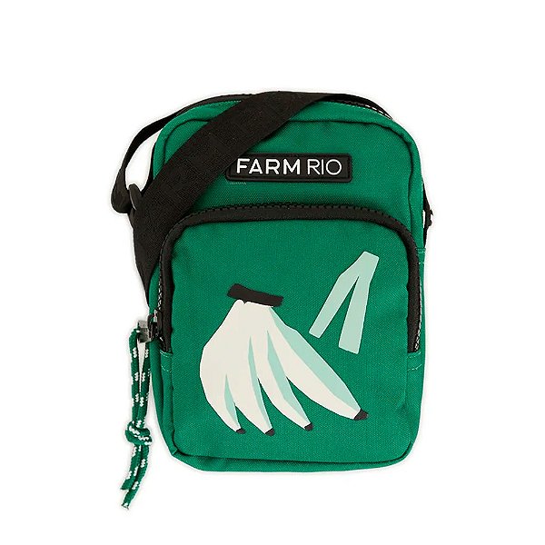 Bolsa FARM Da Gema Lenço Brasil Verde/Preto