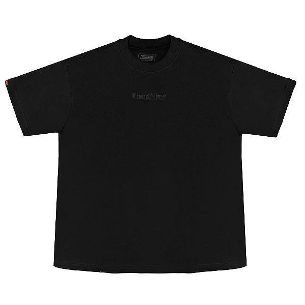 Camisa Thug Nine Oversized Bold Puff Preto