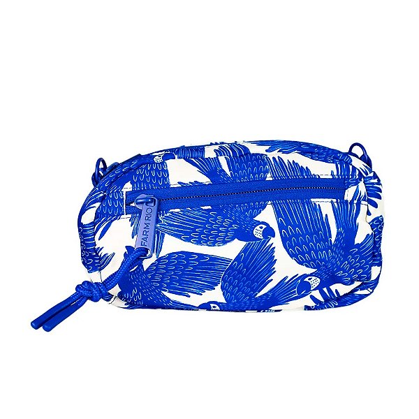 Bolsa Farm Chuchu Voo das Araras Off White/Azul